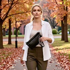 Coach Black Ballistic Nylon Wristlet Convertible to Hand Carry Handbag